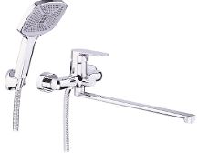 Смеситель ванна, латунь, хром, картридж D35 LUX