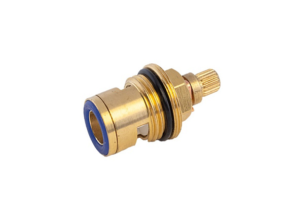 Кран-букса керамика 1/2&amp;quot; 8*20 шлицов (2 резьбы) с латунным кольцом LUX (10 шт.)